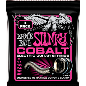Ernie Ball 3723 Cobalt Super Slinky 3-Pack